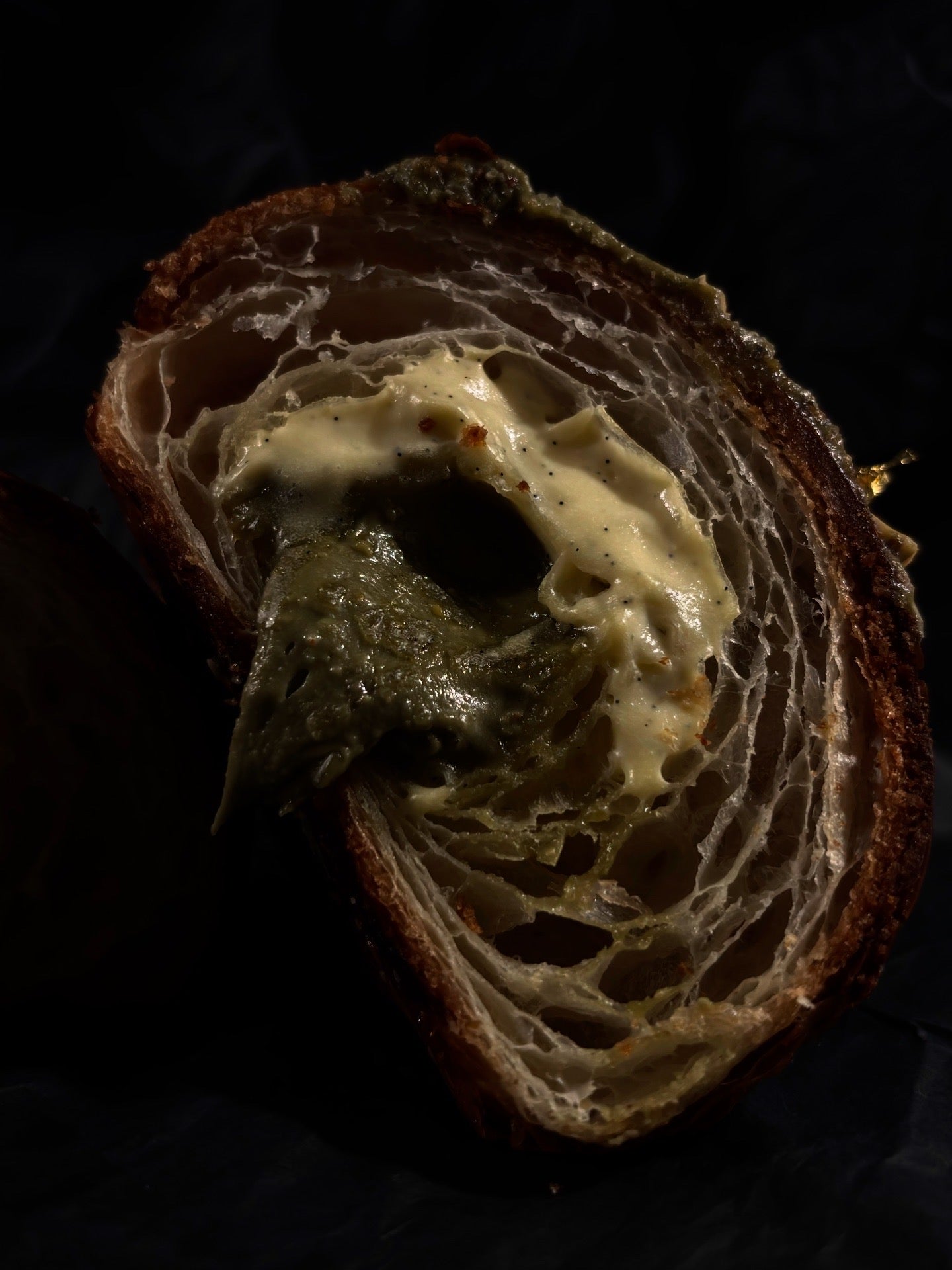 Pistachio x Crème Brûlée Croissant