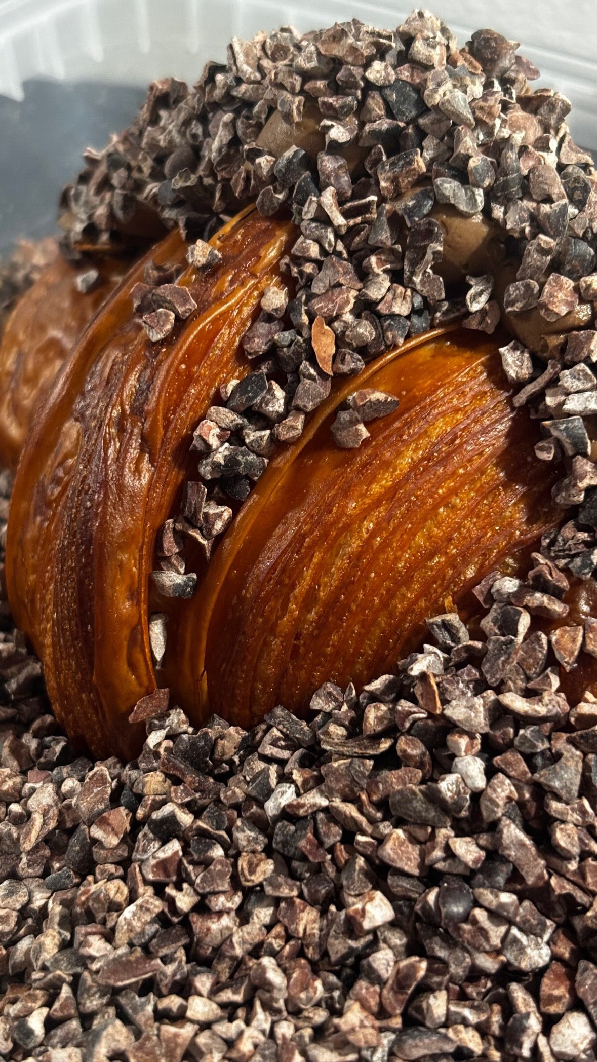 Chocolate mousse croissant