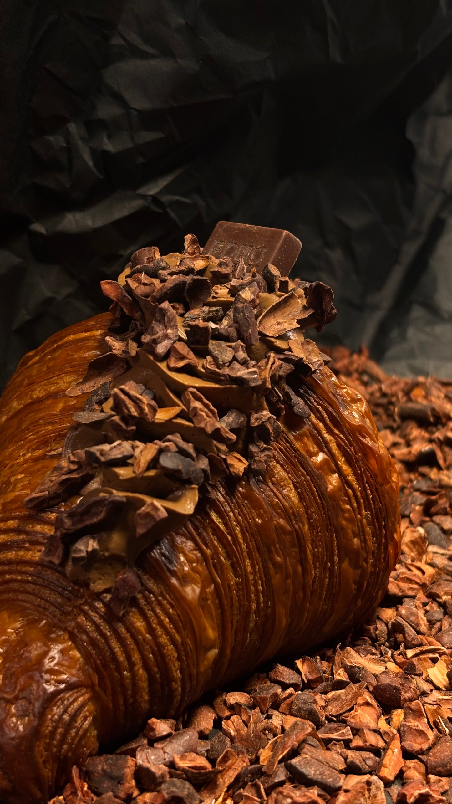 Chocolate mousse croissant