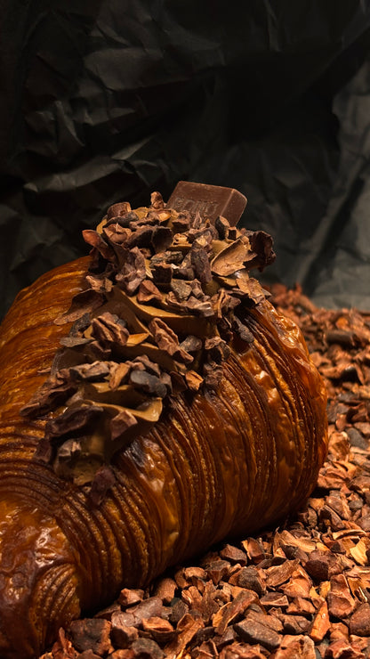 Chocolate mousse croissant