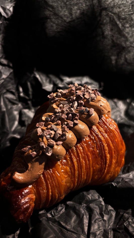 Chocolate mousse croissant